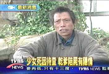 彰化少女死亡四天 乾爹陪屍睡兩天