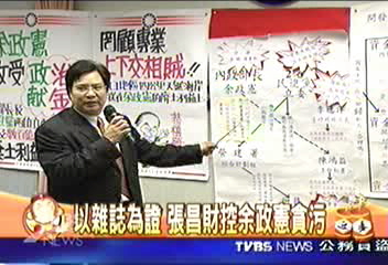 以雜誌為證 張昌財控余政憲貪污