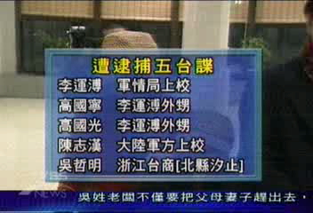 大陸證實 逮捕軍情局上校李運溥