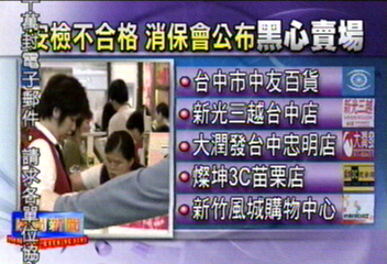 安檢不合格　消保會公布黑心賣場名單