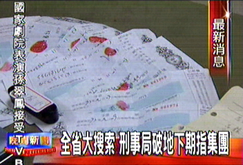 全省大搜索 刑事局破地下期指集團