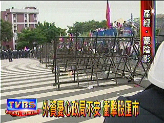 外資憂心政局不安 衝擊股匯市