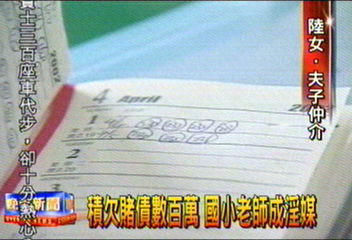 積欠賭債數百萬 國小老師成淫媒