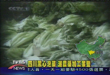 四川黑心泡菜 灑農藥加工業鹽