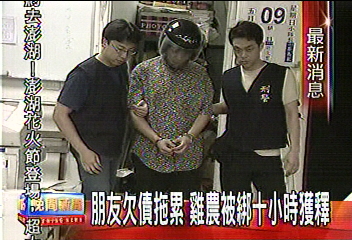 朋友欠債拖累 雞農被綁10小時獲釋