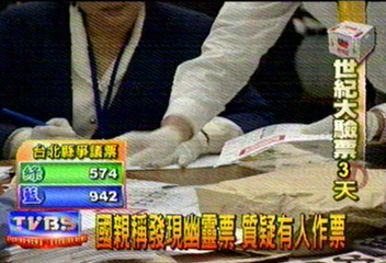 國親稱發現幽靈票　質疑有人作票