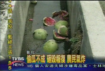 偷瓜不成 砸毀報復 農民氣炸