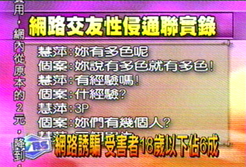 網路誘騙 受害者18歲以下佔6成