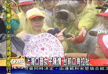 總統府前人海茫茫 民眾冒雨觀禮