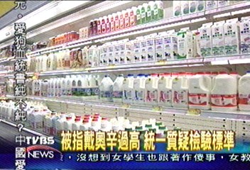 被指戴奧辛過高 統一質疑檢驗標準