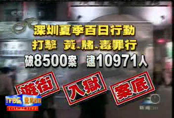 大陸深圳掃黃絕招 押著嫖客遊街示眾