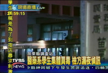 醫藥系學生集體買毒 檢方漏夜偵訊