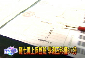 砸7萬上保證班　學測5科僅60分