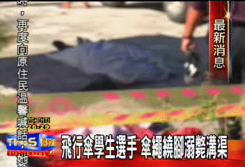 台東大學飛行傘選手 傘繩纏繞溝渠溺斃