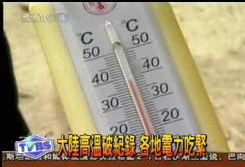 大陸高溫頻破紀錄 各地電力吃緊