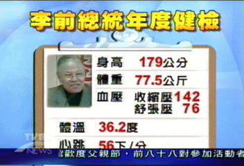 李登輝前總統健檢 曾文惠:身體很好