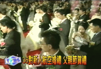 36對新人航空婚禮　父親節賀禮