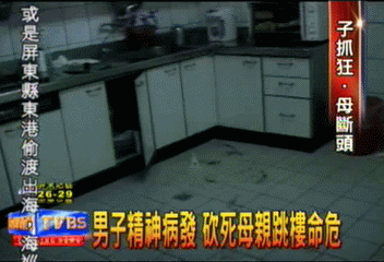 男子精神病發　砍死母親跳樓命危