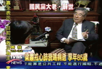 梁肅戎心肺衰竭病逝 心繫泛藍整合