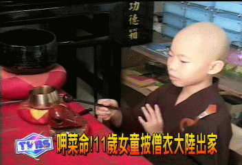 呷菜命 11歲女童批僧衣大陸出家