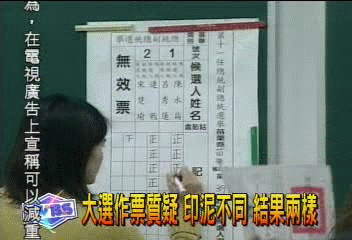 大選作票質疑 印泥不同 結果兩樣