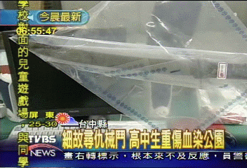細故起衝突械鬥　高中生重傷血染公園