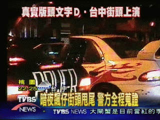 暗夜飆仔街頭甩尾 警方全程蒐證