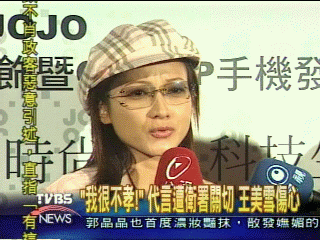 「我很不孝」　代言遭衛署關切　王美雪傷心