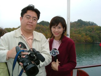 TVBS邱沁宜、鄭光達 遇上日本新潟縣大地震