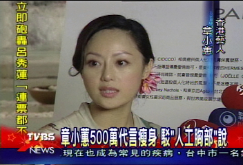 胸貼、丁字褲 章小蕙穿薄紗拍廣告