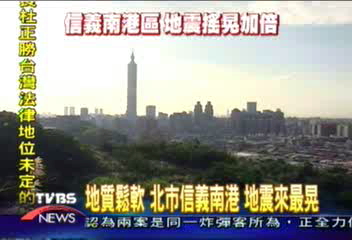 地質鬆軟 北市信義、南港 地震來最晃