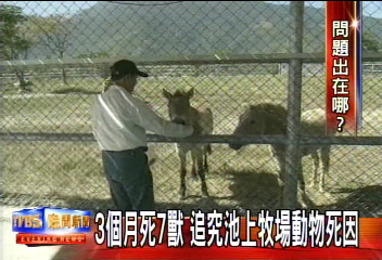 池上牧場　3個月死7隻動物