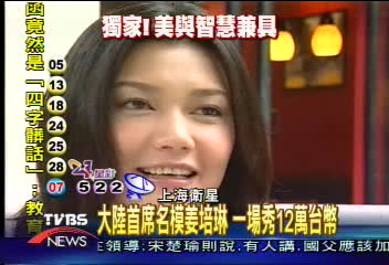 〈獨家〉大陸首席名模姜培琳 身價學歷第一