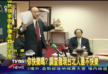 你快樂嗎？ 　調查發現台北人最不快樂