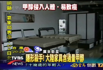 隱形殺手!大陸家具含過量甲醇