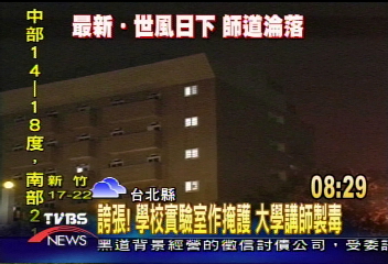 誇張！學校實驗室作掩護　大學講師製毒