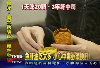 維他命A吃過量 中毒必須換肝!