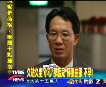 久站久坐 小心「那話兒」靜脈曲張 不孕!