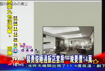 裴勇俊睡過飯店套房　一晚要價14萬