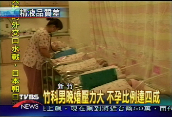 竹科男晚婚壓力大　不孕比例達四成