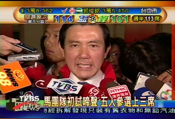 馬團隊初試啼聲 5人參選上三席