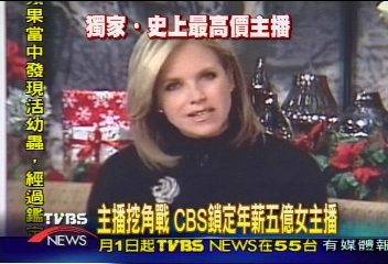 〈獨家〉主播挖角戰 CBS鎖定年薪5億女主播