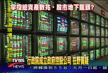 行政院成立政府控股公司 在野質疑