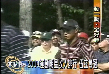 2004運動明星收入排行　伍茲奪冠