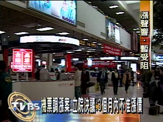 立院決議　國內機票3個月內不准漲