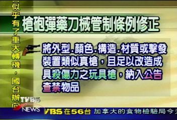 槍炮管制條例修正　全面查禁模擬槍