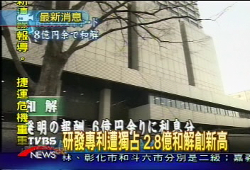 研發專利遭獨占　2.8億和解創新高