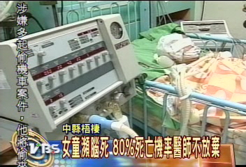 女童瀕腦死 病情起伏 等待奇蹟