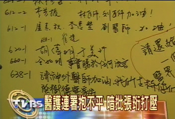 醫護連署抱不平 暗批張珩打壓