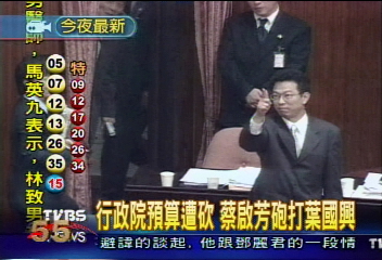 行政院預算遭砍 蔡啟芳砲打葉國興